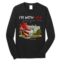 IM With Her Chucks & Pearls Kamala 2024 Gift Long Sleeve Shirt