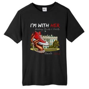 IM With Her Chucks & Pearls Kamala 2024 Gift Tall Fusion ChromaSoft Performance T-Shirt