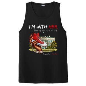 IM With Her Chucks & Pearls Kamala 2024 Gift PosiCharge Competitor Tank