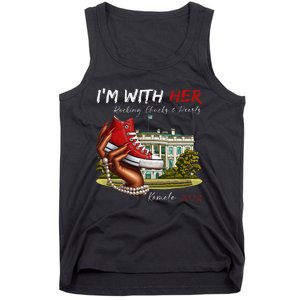 IM With Her Chucks & Pearls Kamala 2024 Gift Tank Top