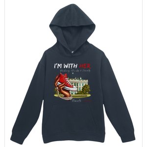 IM With Her Chucks & Pearls Kamala 2024 Gift Urban Pullover Hoodie