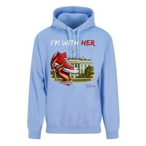 IM With Her Chucks & Pearls Kamala 2024 Gift Unisex Surf Hoodie