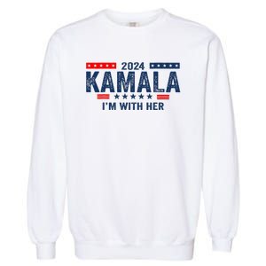 IM With Her Kamala Vote For 2024 President Kamala Harris Garment-Dyed Sweatshirt