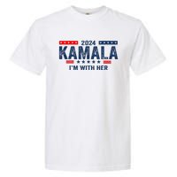 IM With Her Kamala Vote For 2024 President Kamala Harris Garment-Dyed Heavyweight T-Shirt