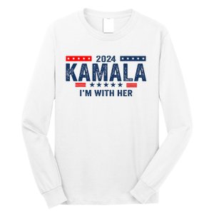 IM With Her Kamala Vote For 2024 President Kamala Harris Long Sleeve Shirt