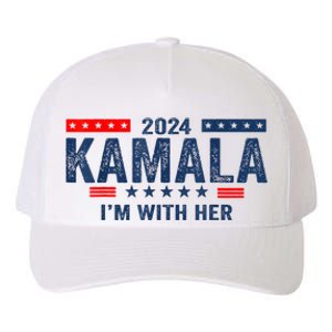 Im With Her Kamala Vote For 2024 President Kamalaharris Yupoong Adult 5-Panel Trucker Hat