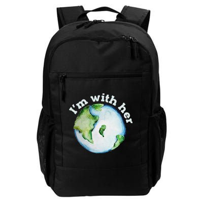 I'm With Her Earths Mother Earth Days Daily Commute Backpack