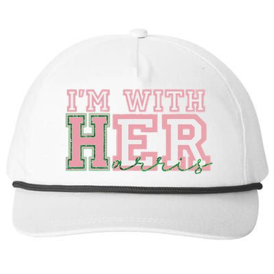 IM With Her President Kamala Election Snapback Five-Panel Rope Hat