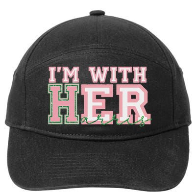 IM With Her President Kamala Election 7-Panel Snapback Hat