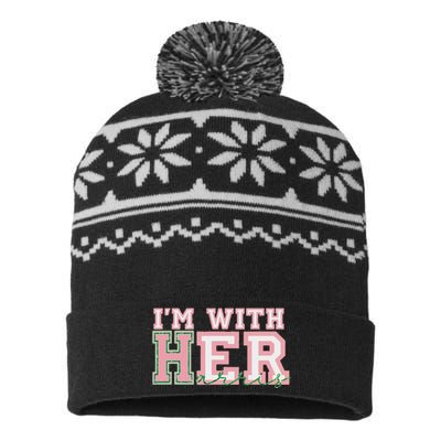 IM With Her President Kamala Election USA-Made Snowflake Beanie