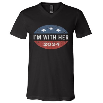 IM With Her Kamala Vote For 2024 President Kamala Harris V-Neck T-Shirt