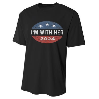 IM With Her Kamala Vote For 2024 President Kamala Harris Performance Sprint T-Shirt