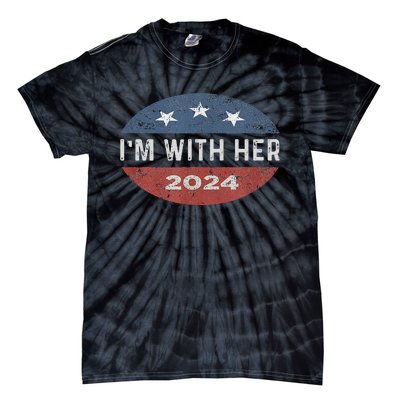 IM With Her Kamala Vote For 2024 President Kamala Harris Tie-Dye T-Shirt