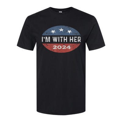 IM With Her Kamala Vote For 2024 President Kamala Harris Softstyle CVC T-Shirt