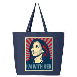 IM With Her Kamala Vote For 2024 President Kamalaharris 25L Jumbo Tote