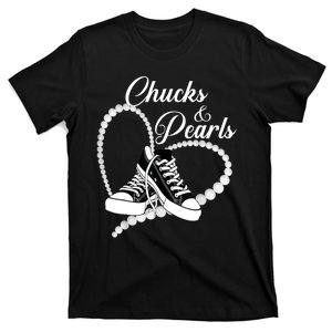 Im With Her Kamala 2024 Heart Chucks And Pearls 2024 Gift T-Shirt