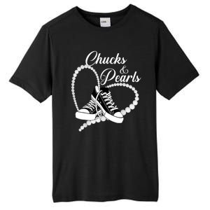 Im With Her Kamala 2024 Heart Chucks And Pearls 2024 Gift Tall Fusion ChromaSoft Performance T-Shirt