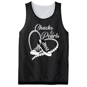 Im With Her Kamala 2024 Heart Chucks And Pearls 2024 Gift Mesh Reversible Basketball Jersey Tank