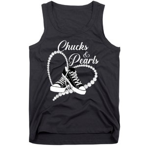 Im With Her Kamala 2024 Heart Chucks And Pearls 2024 Gift Tank Top