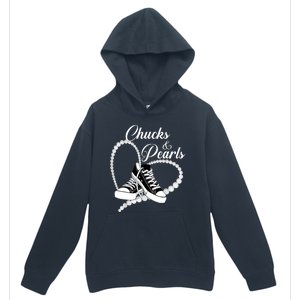 Im With Her Kamala 2024 Heart Chucks And Pearls 2024 Gift Urban Pullover Hoodie