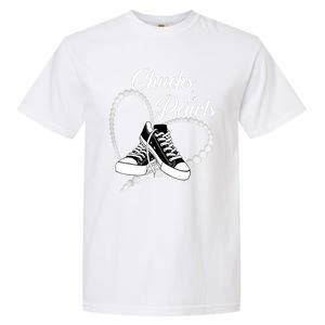 Im With Her Kamala 2024 Heart Chucks And Pearls 2024 Gift Garment-Dyed Heavyweight T-Shirt