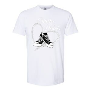 Im With Her Kamala 2024 Heart Chucks And Pearls 2024 Gift Softstyle CVC T-Shirt