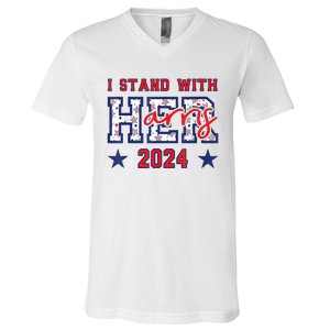 IM With Her President Kamala Election Vote For 2024 President Kamalaharris V-Neck T-Shirt