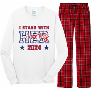 IM With Her President Kamala Election Vote For 2024 President Kamalaharris Long Sleeve Pajama Set