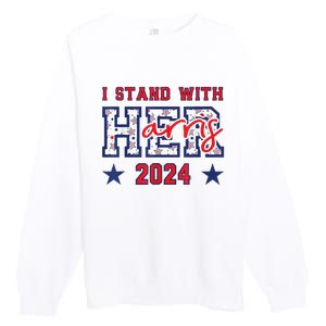 IM With Her President Kamala Election Vote For 2024 President Kamalaharris Premium Crewneck Sweatshirt