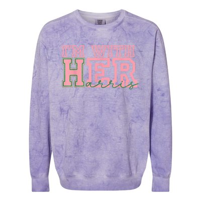 IM With Her Kamala Vote For 2024 President Kamalaharris Colorblast Crewneck Sweatshirt