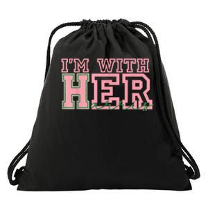 IM With Her Kamala Vote For 2024 President Kamalaharris Drawstring Bag