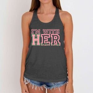 IM With Her Kamala Vote For 2024 President Kamalaharris Women's Knotted Racerback Tank