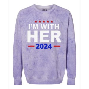 IM With Her Harris Political President Election Colorblast Crewneck Sweatshirt