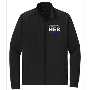 IM With Her Harris Political President Election Stretch Full-Zip Cadet Jacket