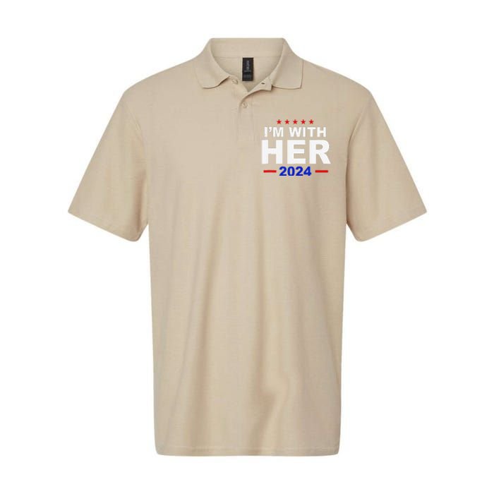 IM With Her Harris Political President Election Softstyle Adult Sport Polo