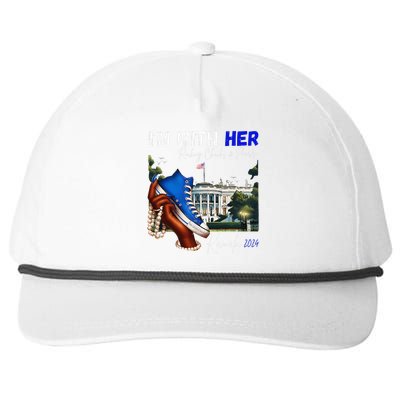 IM With Her Rocking Chucks & Pearls Kamala 2024 Gift Snapback Five-Panel Rope Hat