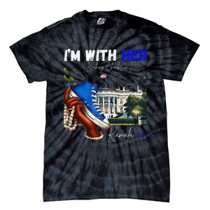 IM With Her Rocking Chucks & Pearls Kamala 2024 Gift Tie-Dye T-Shirt