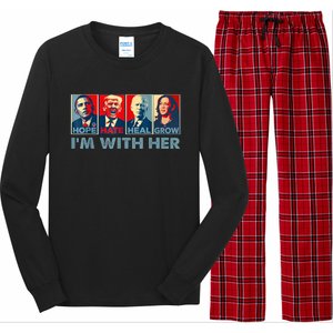 Im With Her Kamala Vote For 2024 President Kamalaharris Long Sleeve Pajama Set