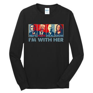 Im With Her Kamala Vote For 2024 President Kamalaharris Tall Long Sleeve T-Shirt