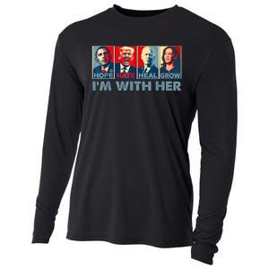 Im With Her Kamala Vote For 2024 President Kamalaharris Cooling Performance Long Sleeve Crew