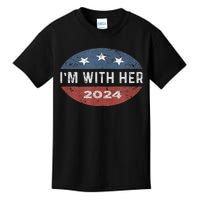 Im With Her Kamala Vote For 2024 President Kamala Harris Kids T-Shirt