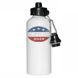 Im With Her Kamala Vote For 2024 President Kamala Harris Aluminum Water Bottle