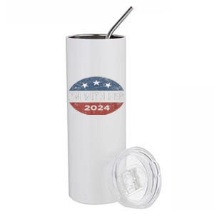 Im With Her Kamala Vote For 2024 President Kamala Harris Stainless Steel Tumbler