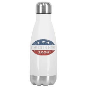 Im With Her Kamala Vote For 2024 President Kamala Harris Stainless Steel Insulated Water Bottle