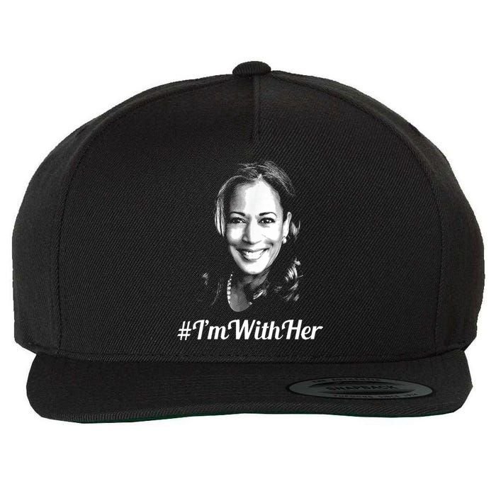 IM With Her Kamala Vote For 2024 President Kamala Harris Wool Snapback Cap