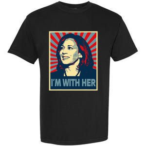 IM With Her Kamala Vote For 2024 President Kamalaharris Garment-Dyed Heavyweight T-Shirt