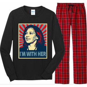 IM With Her Kamala Vote For 2024 President Kamalaharris Long Sleeve Pajama Set