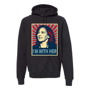 IM With Her Kamala Vote For 2024 President Kamalaharris Premium Hoodie