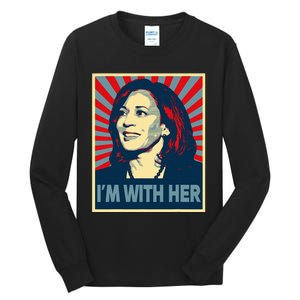 IM With Her Kamala Vote For 2024 President Kamalaharris Tall Long Sleeve T-Shirt