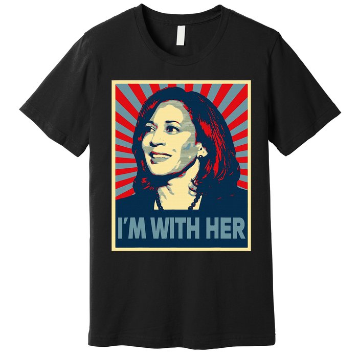 IM With Her Kamala Vote For 2024 President Kamalaharris Premium T-Shirt